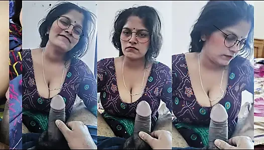 Cute indian girl sharing bed with is neighbour
