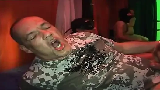 Mature Sluts Sloppily Suck Multiple Big Cocks
