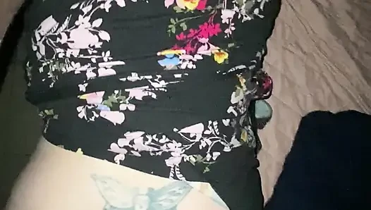 BBC-mutter in weißer bbw