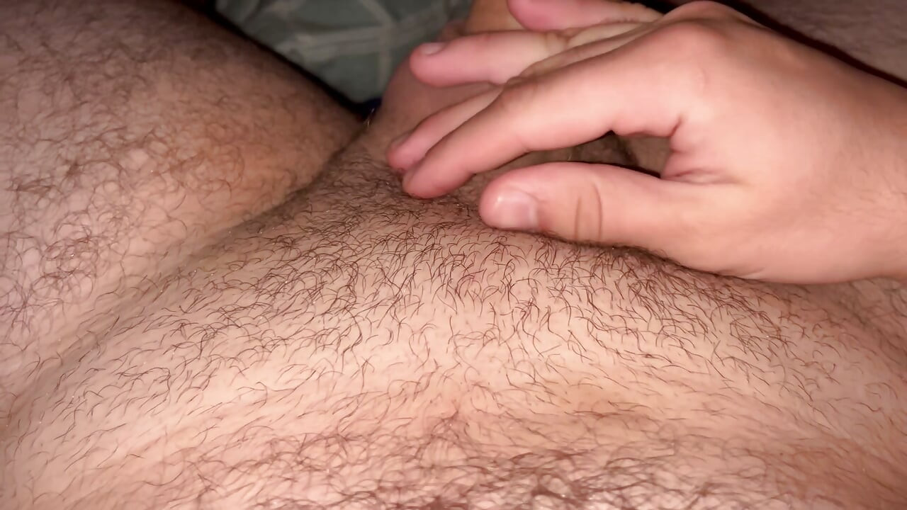 Young straight man masturbates