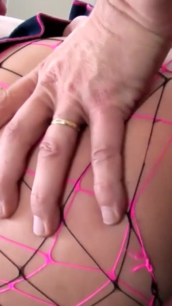 Must-share moment from "Hot Threesome with a blonde milf"