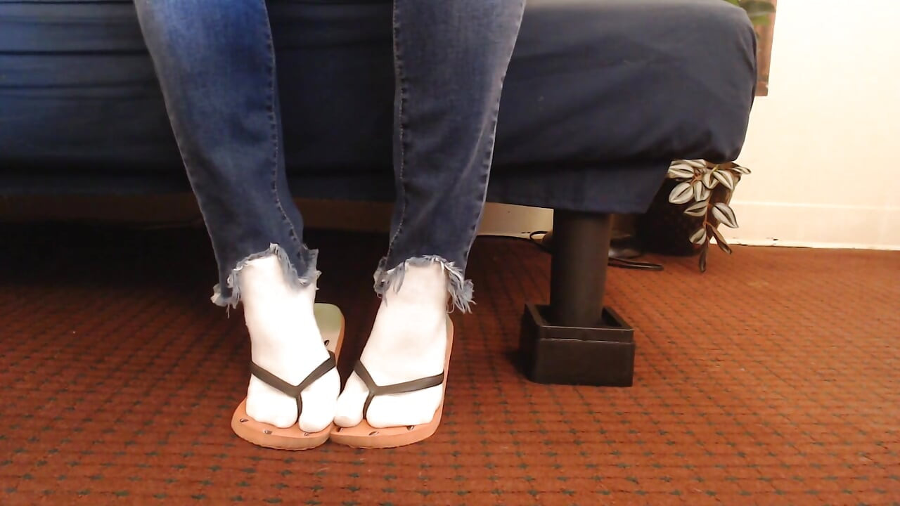 Watermelon Flip Flops White Ankle Socks