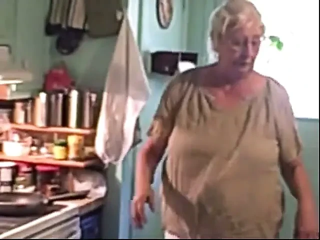 Sexy Dutch girl milf gilf cooks breakfast