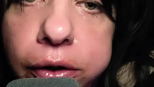 Rote heiße wassermelone ASmr