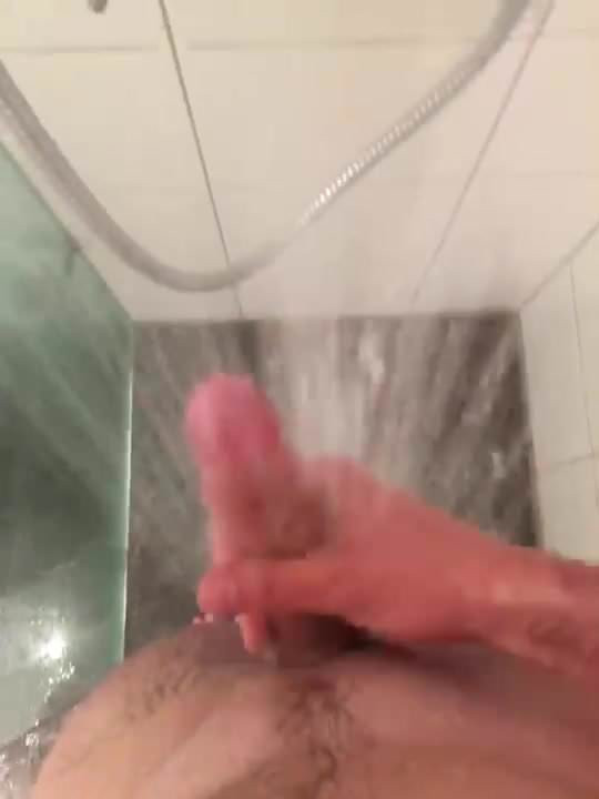 playing with my dick under the shower short