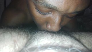 Daddy eats his puppy's pussy out and makes them cum