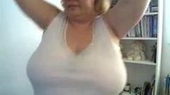 BBW Mature Teasing With Her Tits