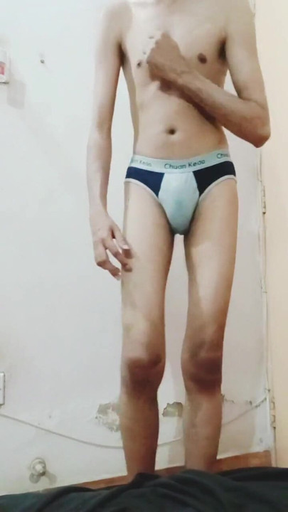 Desi Cutie Boi's Ultimate Underwear Try-On Haul: Briefs, Jockstraps & Lowrise - Front & Back Tease | Clip 1