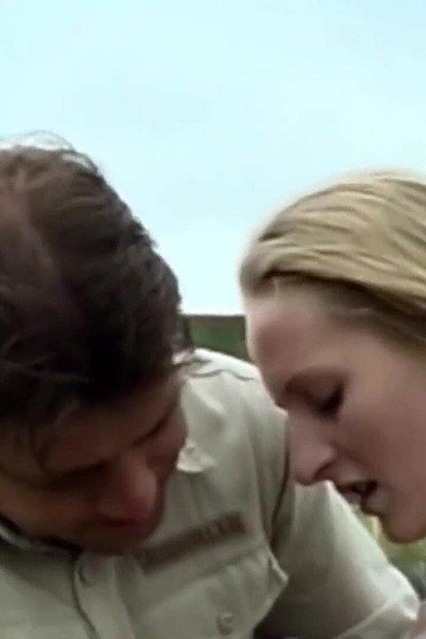 German babe gets fucked and facialized outdoors