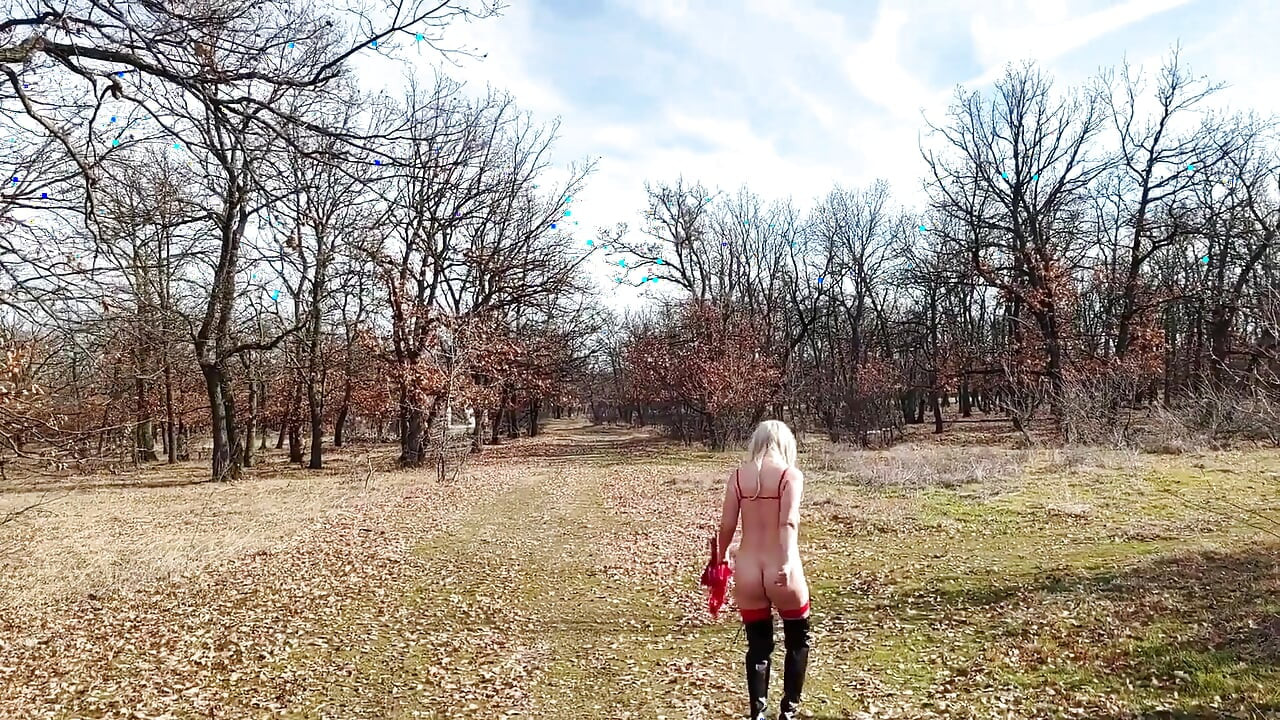 Little Whore Strips off Her Red Bodysuit on the Highway Part 2