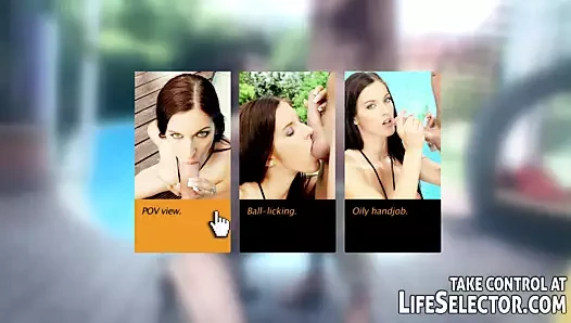 Anal interactive at the swimming pool