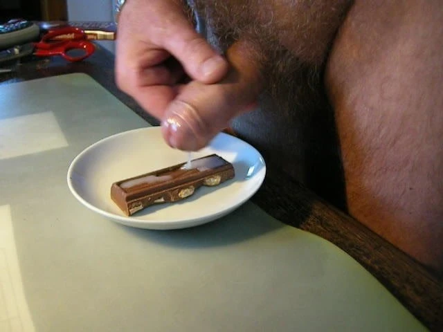 cum on food