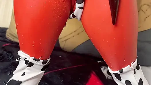 Cowkini Meruccubus Milk Day Breeding & Feeding - Fuck & Cumshot! 65cm Mini Hentai Succubus Sex Doll