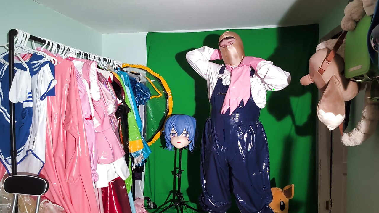PVC Kigurumi Cosplayer Gardener Outfit Vibrator Play