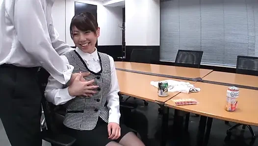 A Middle-aged Man and an Office Lady