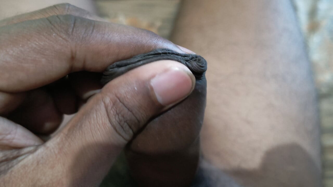 Indian boy large thick dick showing and masturbating.