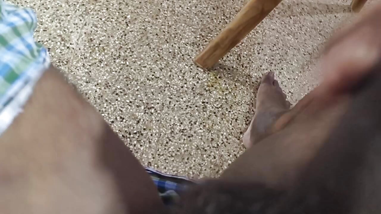 Hairy Cock Cum Licking Show