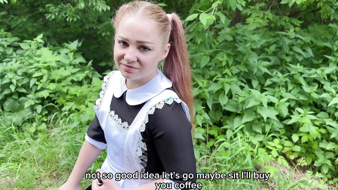 Pleased the schoolgirl after graduation with a big and cum on her face