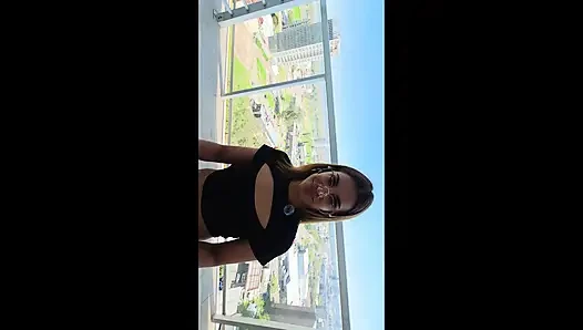 My Husband and I Had Fun in a Rented Apartment, Oral Sex on the Balcony Overlooking the Street, and Sex in the Bedroom.