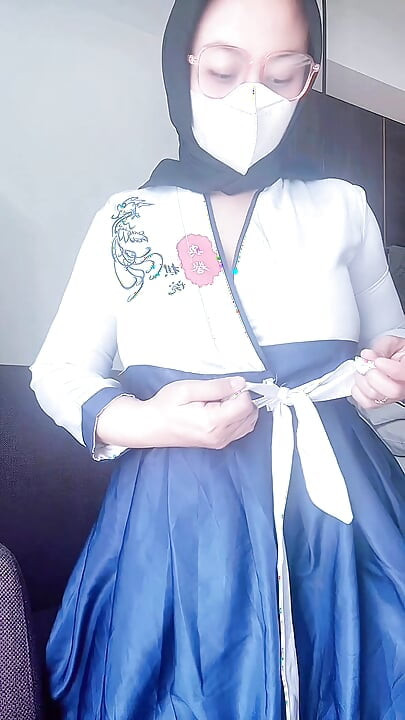 Auntie in a Japanese kimono