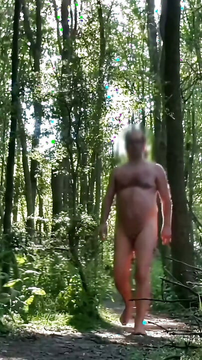 Fully Naked Walk in a Forest