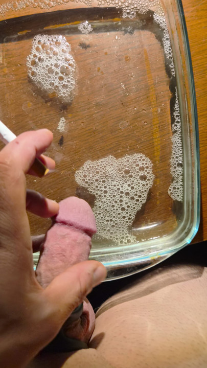 Pissing in a different way! For the first time!