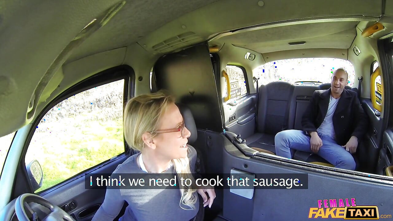 Female Fake Taxi - Ozzie Tourist Cums in Blondes Mouth