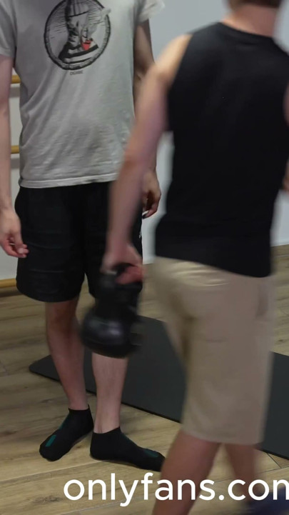 I suck my gym buddy until he squirts in my mouth | Clip 1