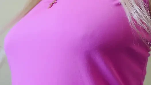 Parlak Mavi Dizli Çorap Giyen Götüne Tıkaçla Parmakla Sikişen Inleme Orgazmı