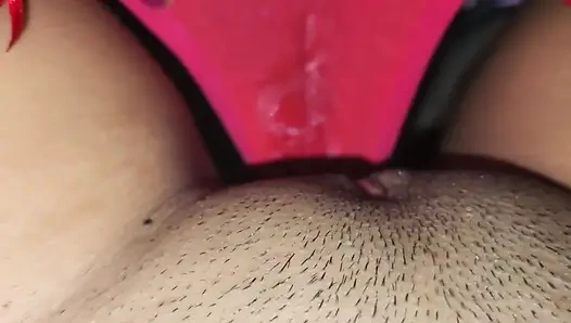Teen fingers wet pussy in the middle of the night