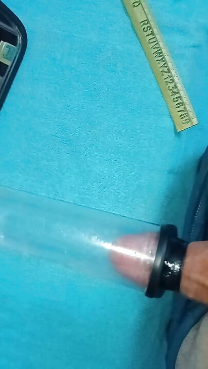 POV: Testing a penis pump.