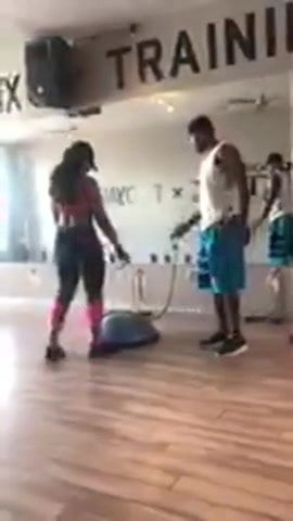 Ashanti working out