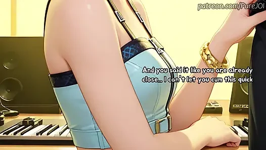 You were desperately trying to fill idol Zoey with your semen (Sex JOI)