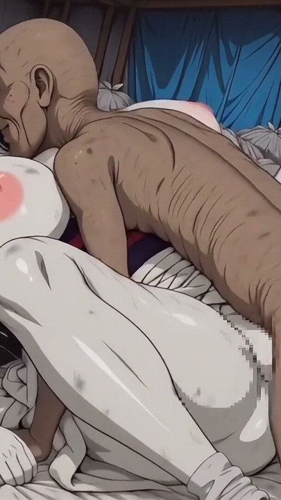 Curvy Hot Ghost girl sex with ugly man to keep the village population - hentai ai anime | Clip 1