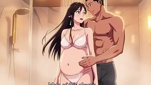 Shower sex husband helping wash Ayesha’s pregnant body