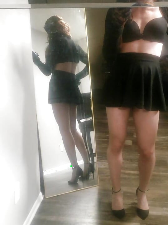 Teasing in sexy lingerie