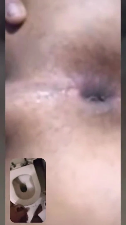 Key moment from "Cute couple phone sex, showing anal finger fucking."