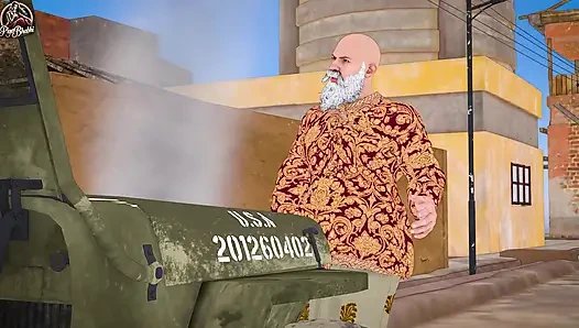 Big Tit MILF Gold Digger Fucks Rich Old Man in Luxury Mansion