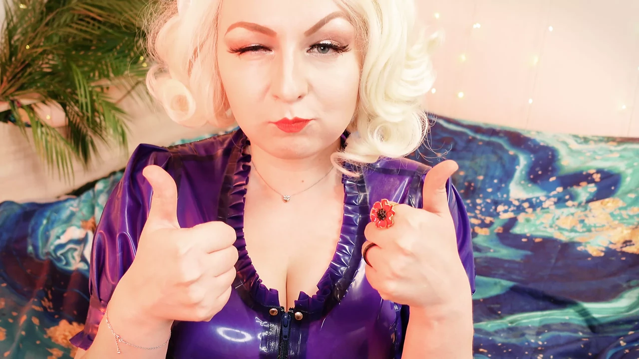 Latex SFW video - Giantess VORE fetish - eating jelly bears - ASMR mukbang in braces
