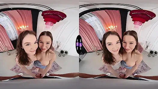 Две шлюшки, один член - лучшие друзья делят мясистую порцию спермы - TeenMegaWorld