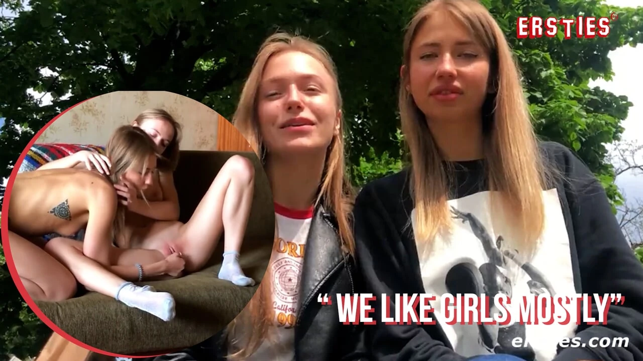Ersties - seksi plavokose kolege se okupile za vrelu lezbejsku zabavu