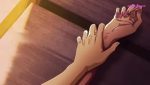 Gojo pertama kalinya nggak canggung - sempurna banget. Karena itu dengan Marin (Hentai)