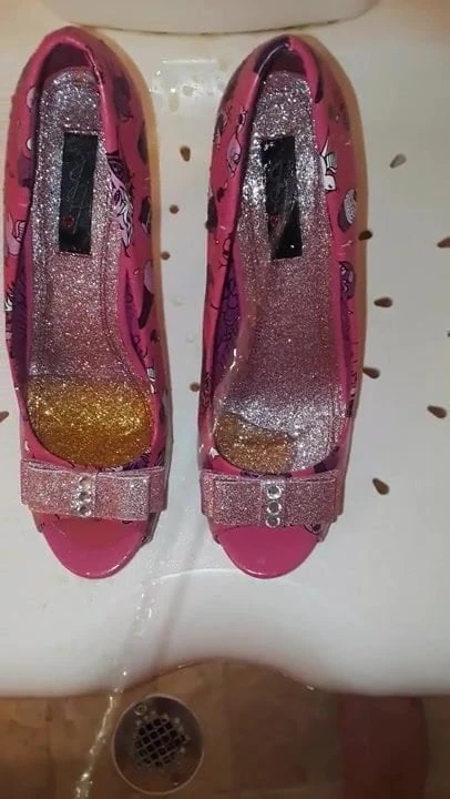 pissed her favorite heels