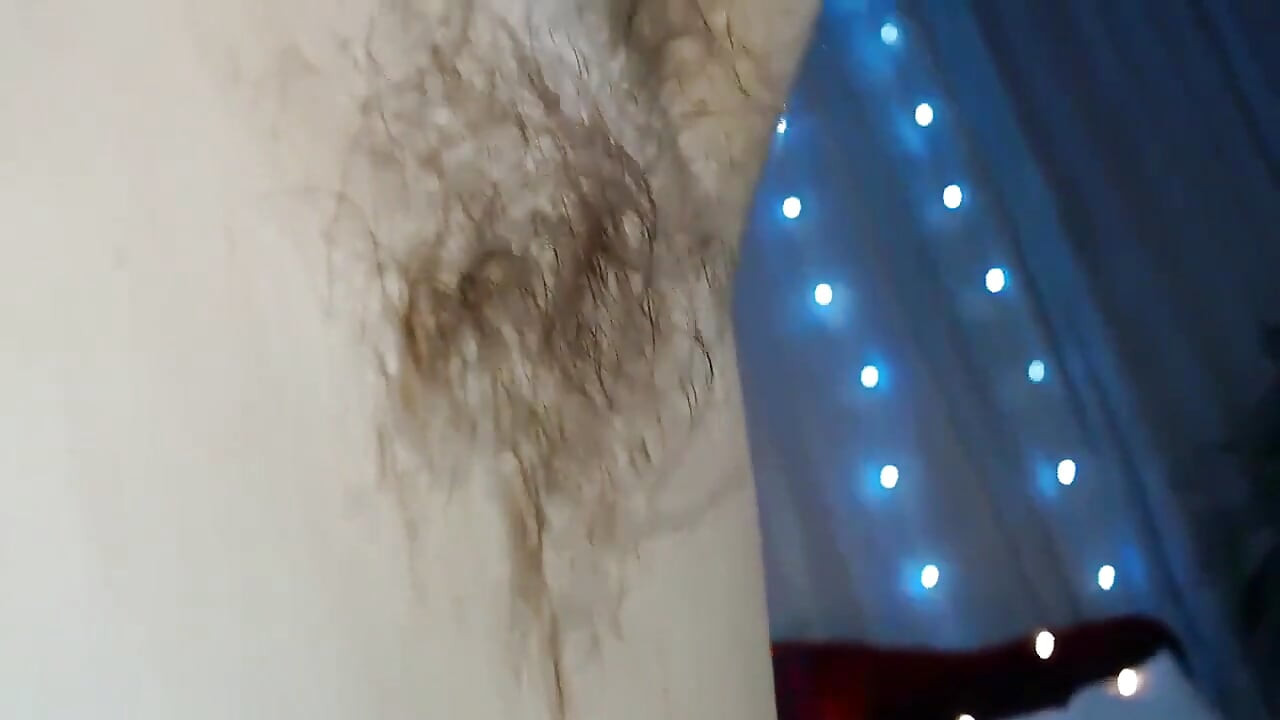 Extreme Hairy Armpit Closeup on Cam