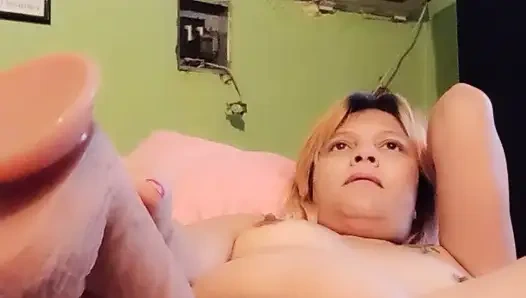 Hot blonde loves to play