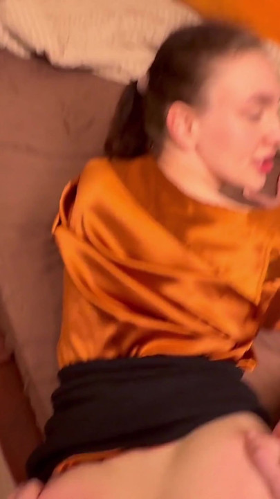 Cheating stepmom found an excuse to fuck her stepson in the morning. With conversation, pov, cum in mouth | Clip 3
