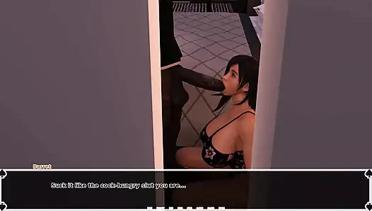 Tifa's Dark’s Heaven: Cuckold Hides in the Closet and Watch His Girl Deepthroating the BBC of His Boss - Episode 43