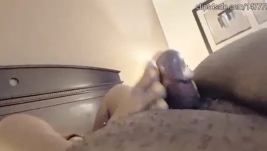 Visiting BBW Veteran Basic Footjob Training