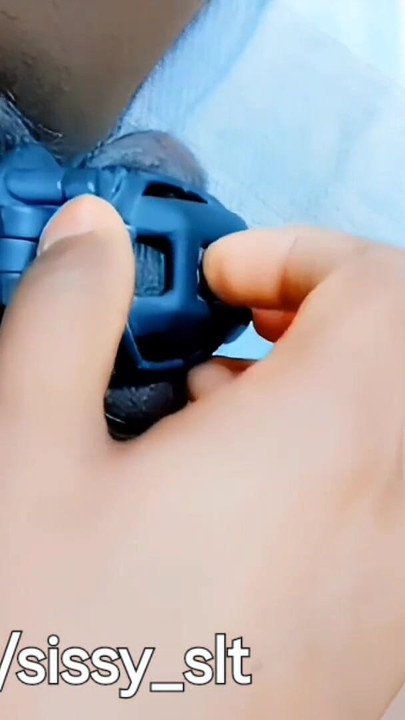 Memorable moment from "Slave pissing on chastity cage while wearing butt plug inside tight asshole"