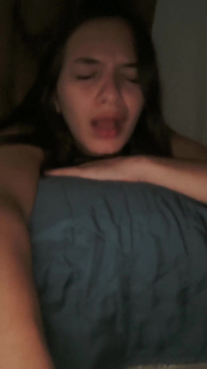 Powerful moment from "Brazilian woman being rolled up from behind, shows her face full of desire to be fucked"
